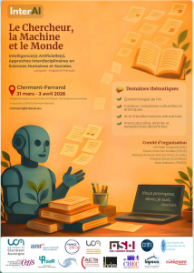 Conférence internationale - InterIA 2026 - Le Chercheur, la Machine et le Monde